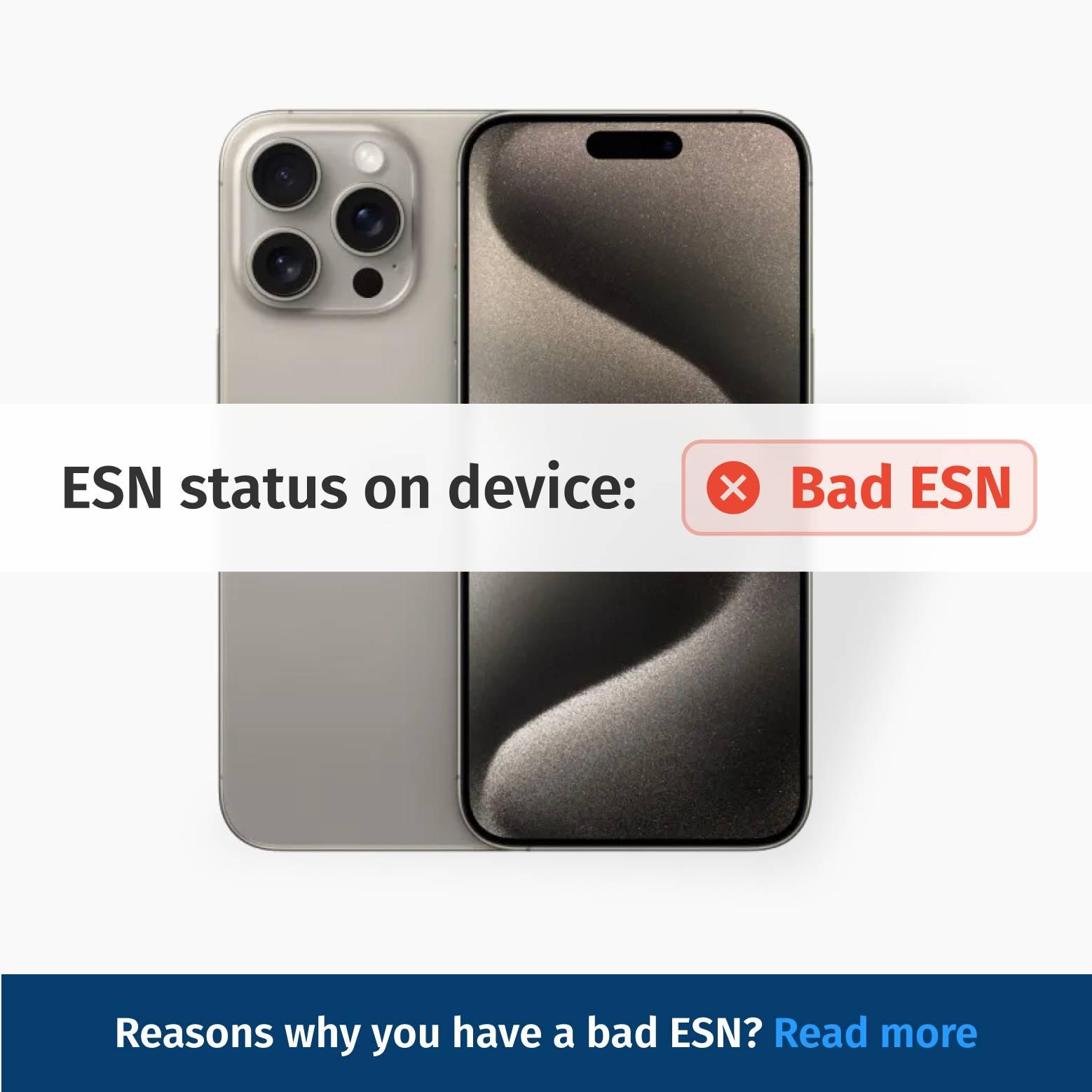 ¿Qué es un ESN defectuoso en mi teléfono y cómo puedo solucionarlo?